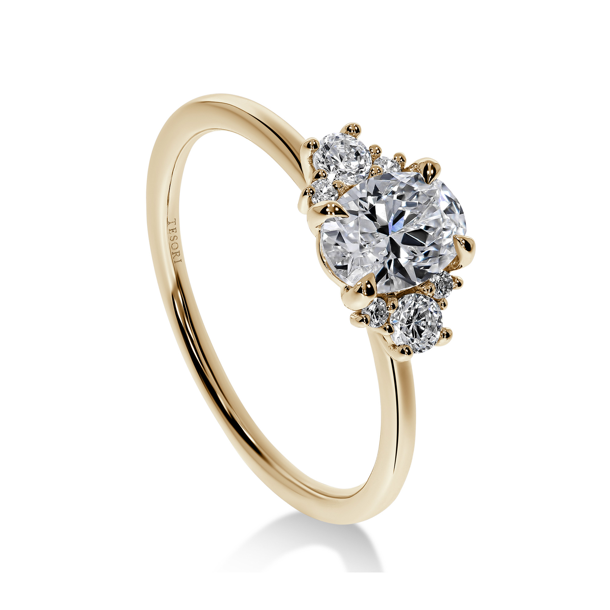 Florale Diamantring