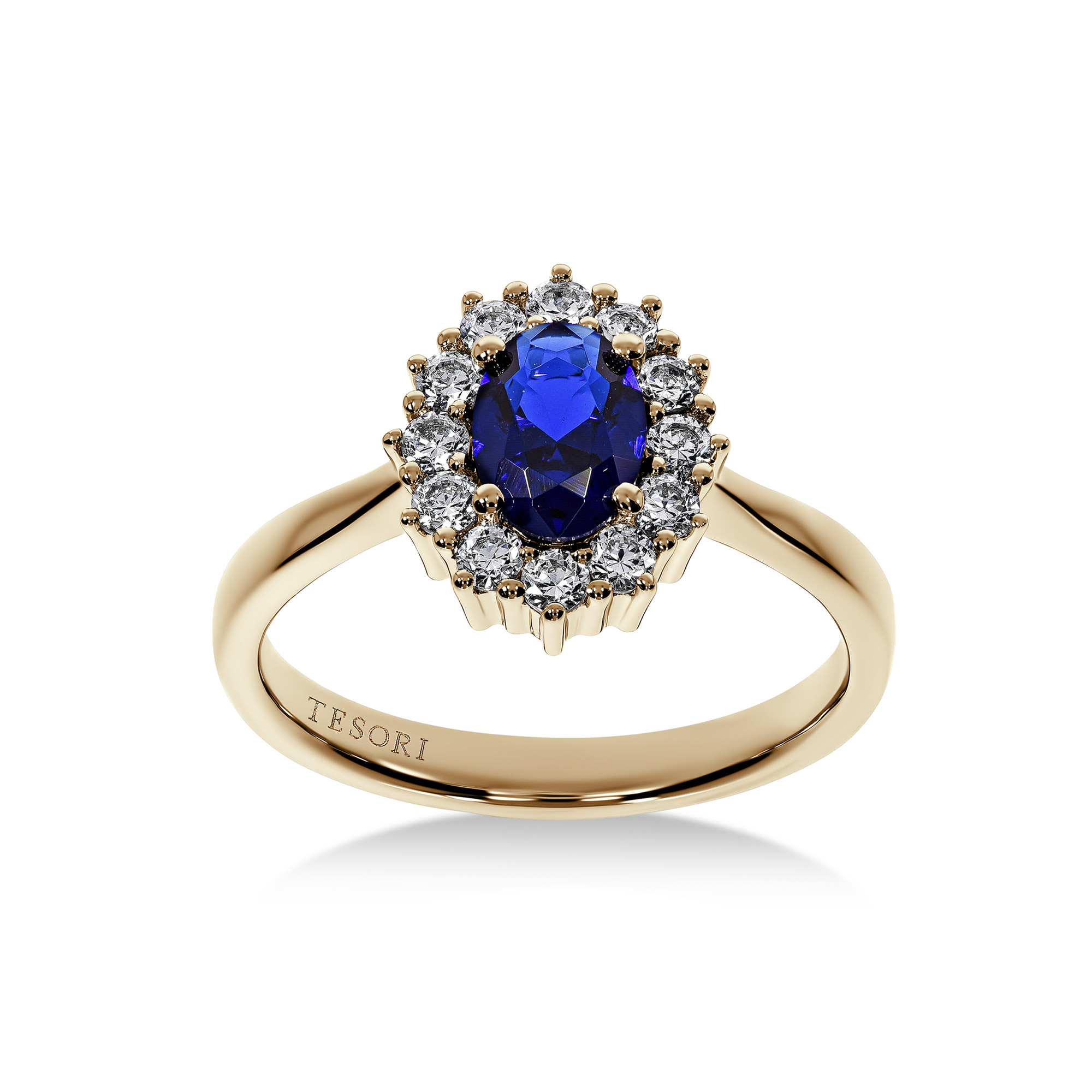 Magnifico Neo II Ring Safir og Diamanter