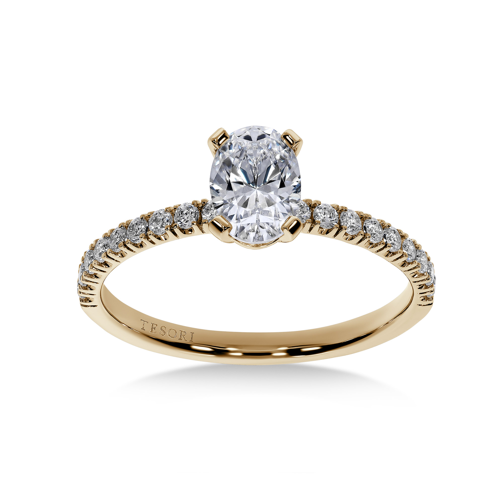 Moderna Solitaire II Oval forlovelsesring