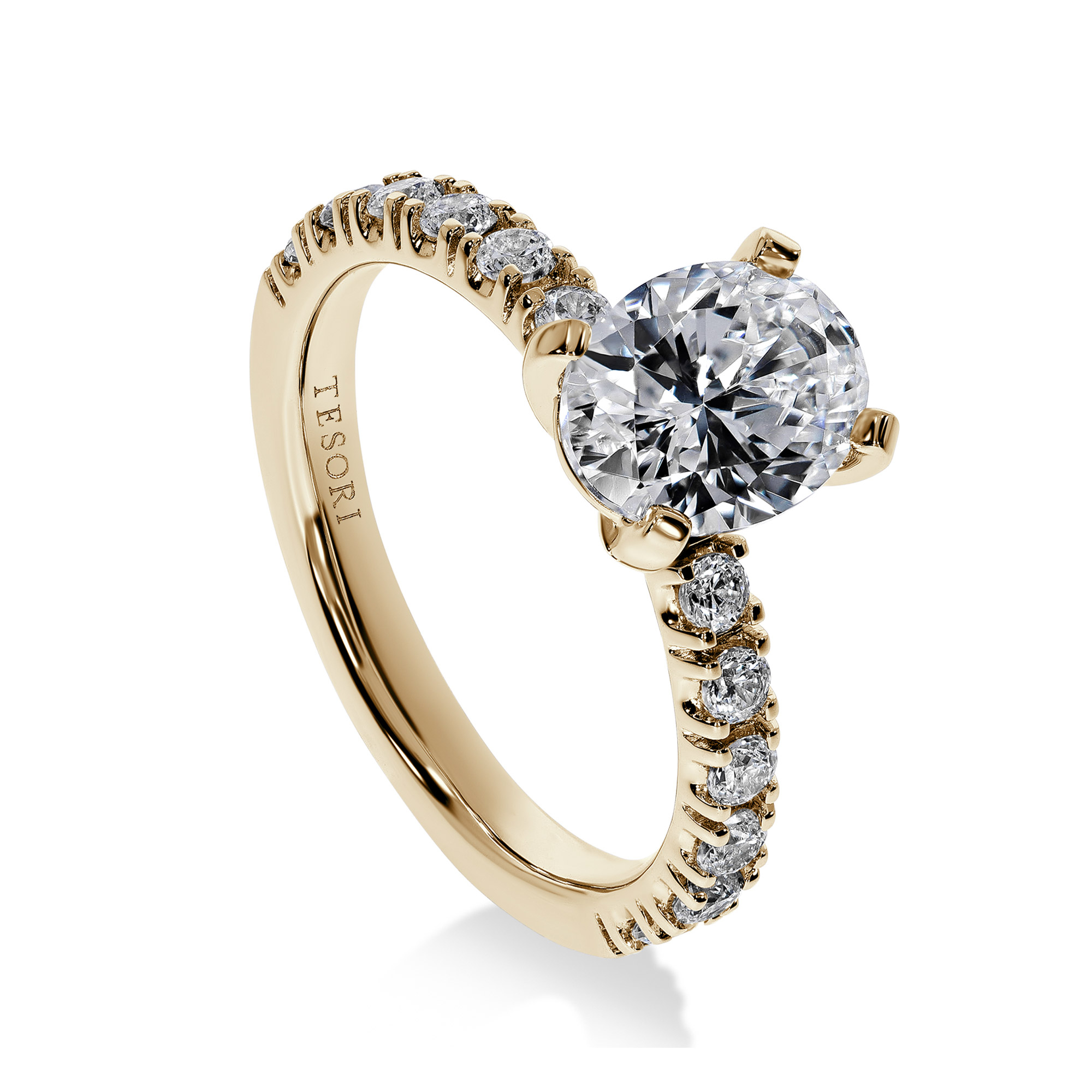 Moderna Solitaire II Oval forlovelsesring