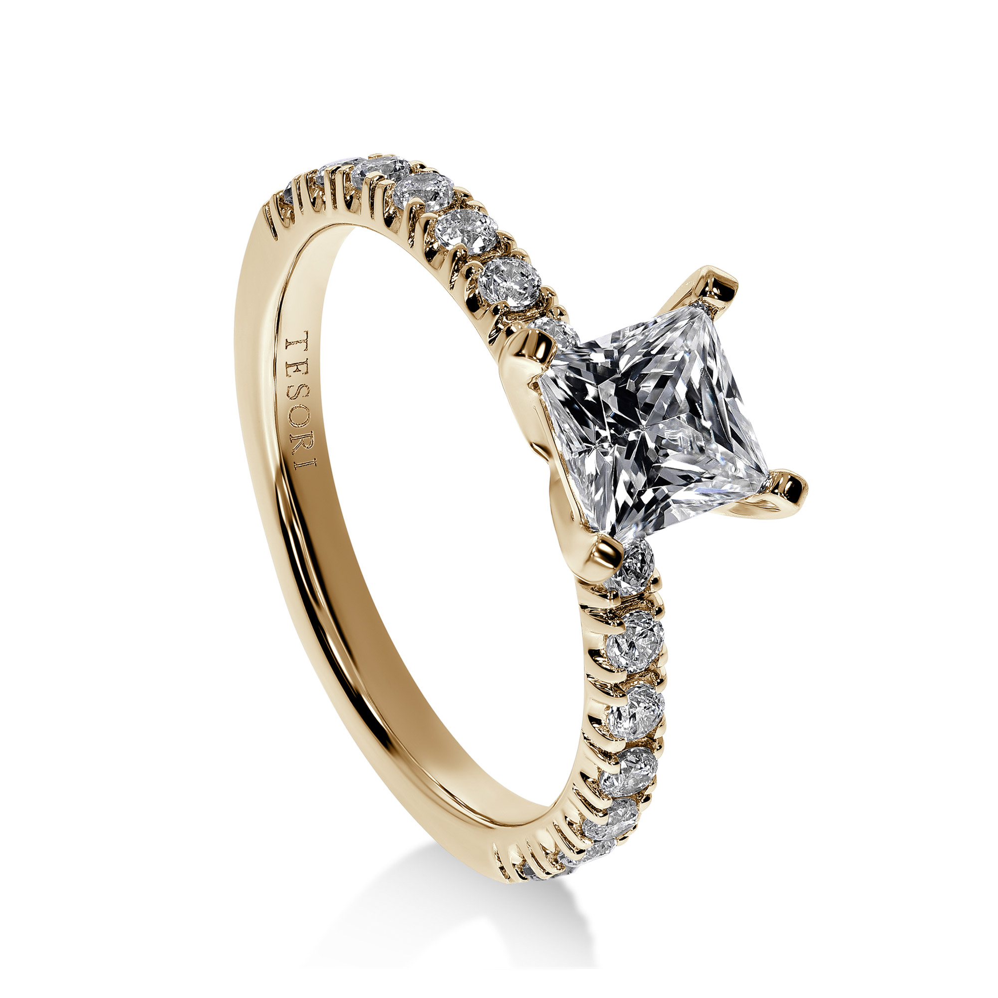 Moderna Solitaire II Princess forlovelsesring