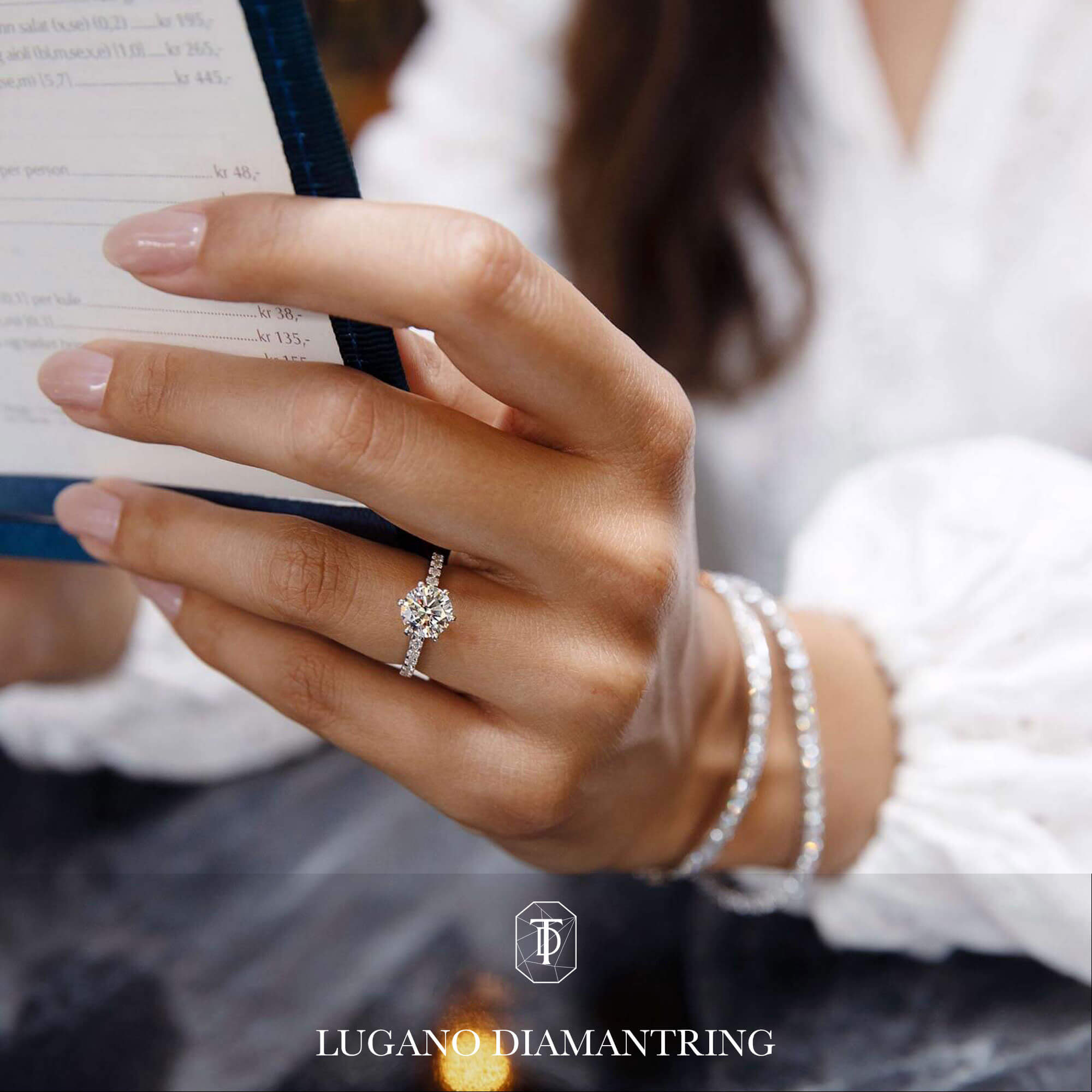 Lugano II Solitaire forlovelsesring