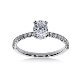 Moderna Solitaire II Oval forlovelsesring