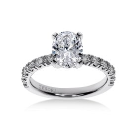 Moderna Solitaire II Oval forlovelsesring