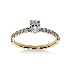 Moderna Solitaire II Oval forlovelsesring