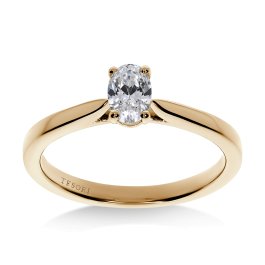 Lucciola Oval forlovelsesring