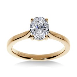 Lucciola Oval forlovelsesring