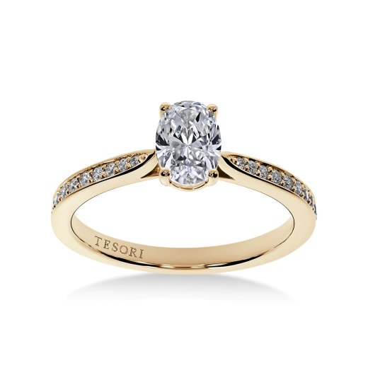 Lucciola Oval Forlovelsesring