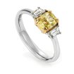 Diamantring - Gul Diamant 1,83ct