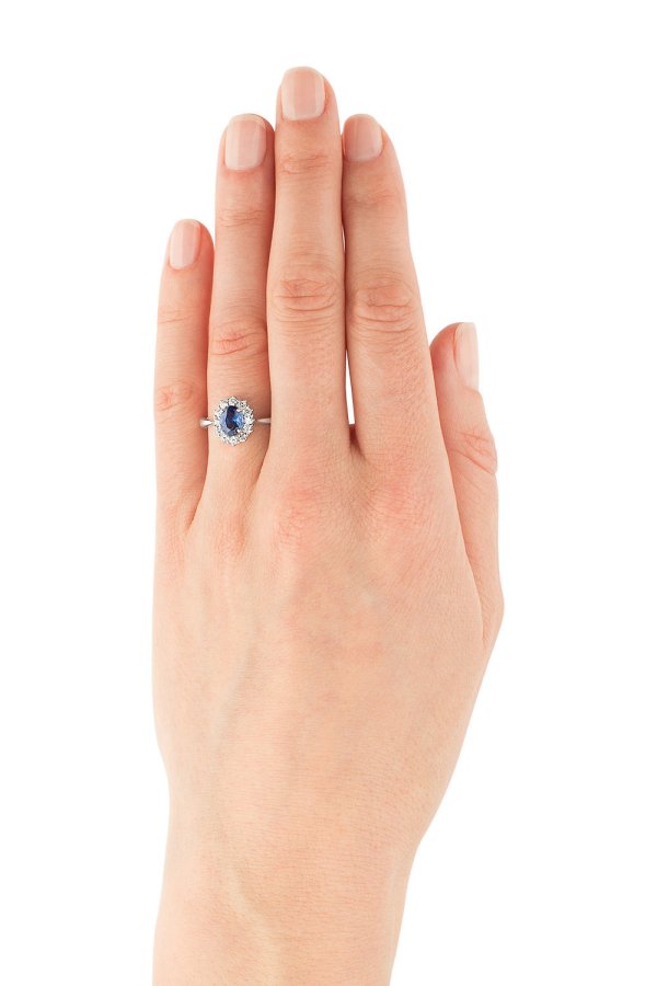 Magnifico neo Ring Safir og Diamanter