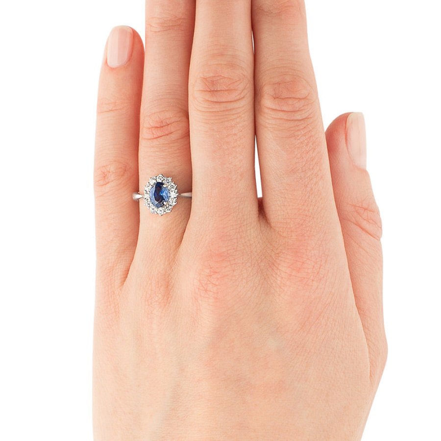 Magnifico neo Ring Safir og Diamanter